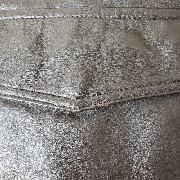 WILSONS LEATHER Men's Size XXL Brown Lamb's Leather Bomber Jacket w/ Epaulettes - Picture 14 of 16